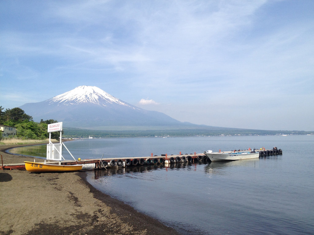 Along the lake at Yamanakako